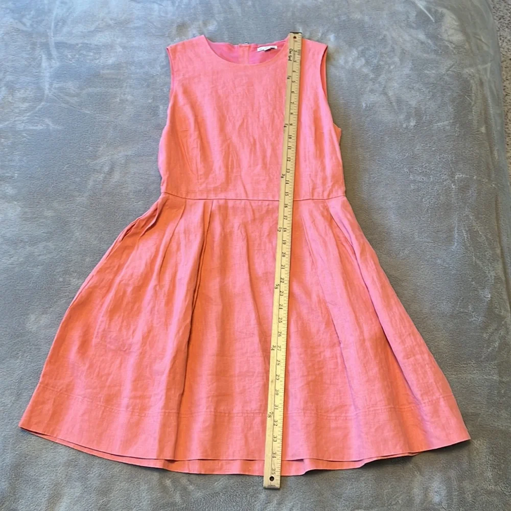 GAP Coral Linen Fit & Flare Sleeveless Dress - Picture 11 of 16